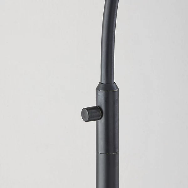 Black & Brass Wallace Standing Floor Lamp for Living Room