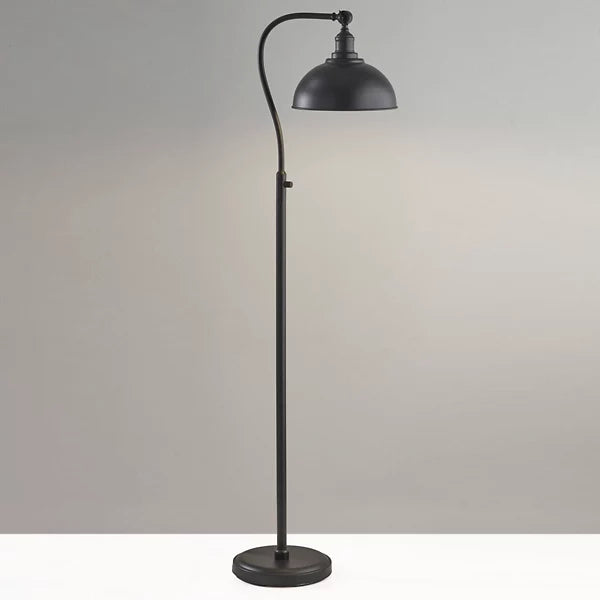 Black & Brass Wallace Standing Floor Lamp for Living Room